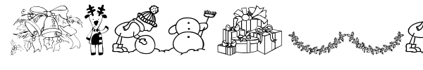 Xmas Cartoon font preview